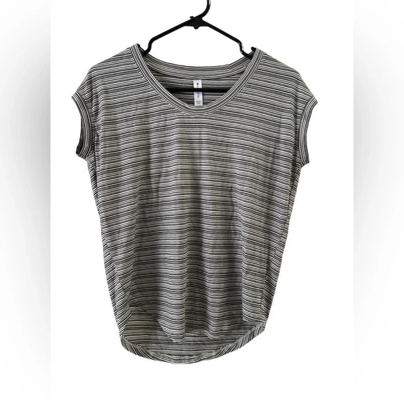 Athleta Tops - Athleta stripped athletic short sleeve shirt